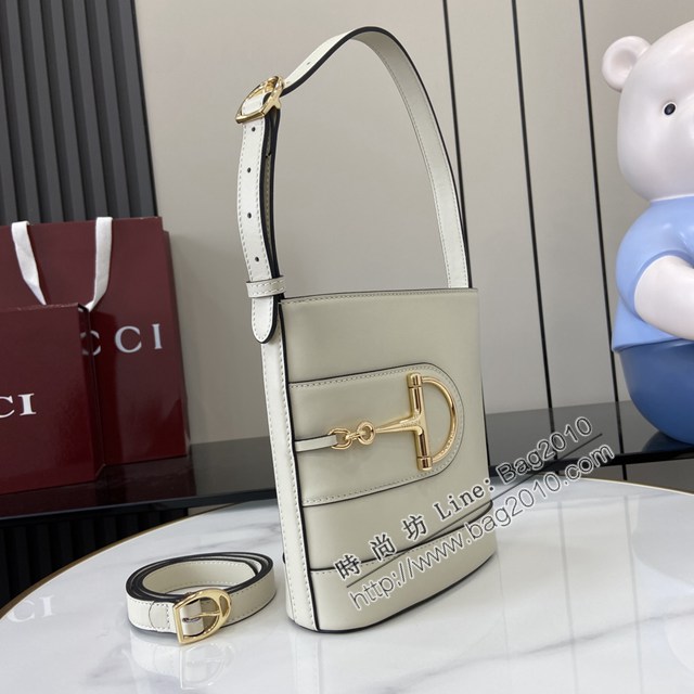 Gucci專櫃古馳2025春夏系列最新款檔案桶包手提單肩斜挎女包 jh2612型號：833665